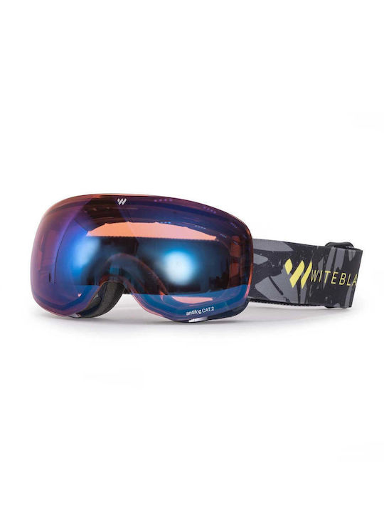 Witeblaze Μάσκα Σκι & Snowboard Ενηλίκων Μπλε με Φακό σε Μπλε Χρώμα