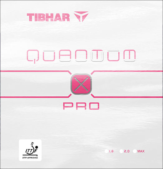 Tibhar Quantum X Pro Schläger-Gummi Ping Pong in Rosa Farbe 47506
