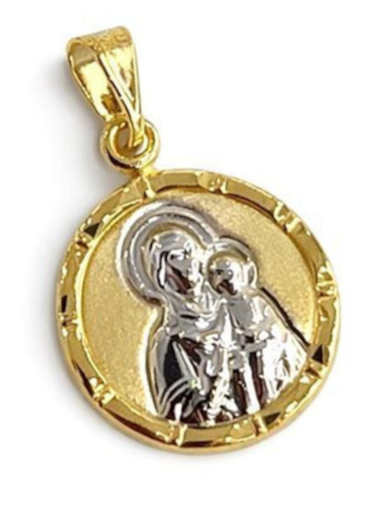 Paraxenies Charm Talisman Virgin Mary Made of 9 K Gold