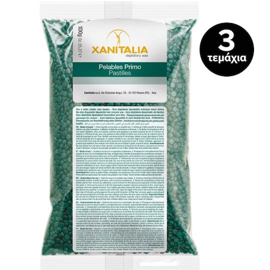 Xanitalia Brazilian System Κερί Αποτρίχωσης σε Κόκκους 1000gr 3τμχ