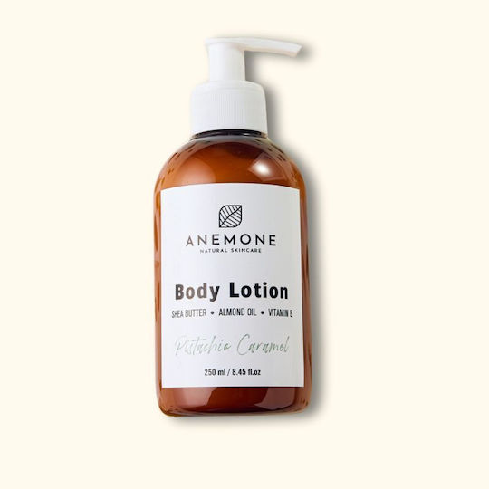 ANEMONE Feuchtigkeitsspendende Körperlotion mit Sheabutter & Parfüm Pistazie & Karamell 250ml