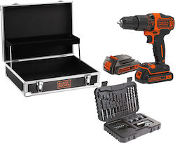 Black & Decker BDCHD18B2FC Mașină de Găurit cu Percuție 18V 2x1.5Ah