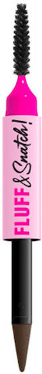 NYX Professional Makeup Fluff & Snatch Augenbrauen-Bleistift in Schwarze Farbe