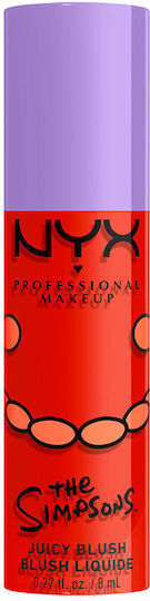 NYX Professional Makeup Liquid Blush The Simpsons Juicy 8gr 8ml