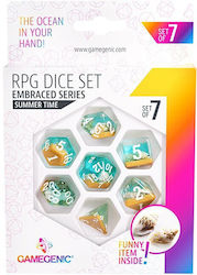 Gamegenic Embraced Series Rpg Dice Set Summer Time