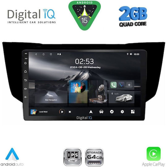 Digital IQ Ηχοσύστημα Αυτοκινήτου για Lexus RX300 2003-2008 (Bluetooth/USB/WiFi/GPS/Apple-Carplay/Android-Auto) με Οθόνη Αφής 9"