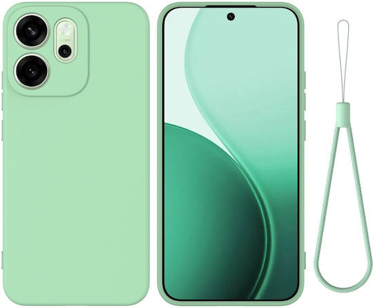 Solid Color Silicone Green Back Cover (Oppo Reno15 Pro 5g)