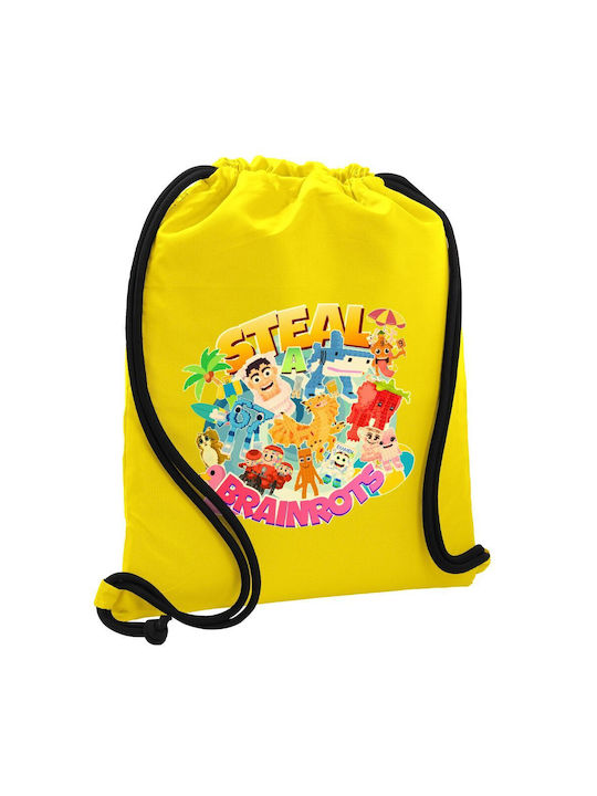 Koupakoupa Roblox Steal A Brainrot KP_33486 Gym Bag Bb Yellow Yellow Gym Backpack