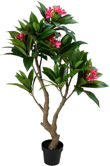 Artificial Plumeria Plant Fuchsia Flower Height 150cm