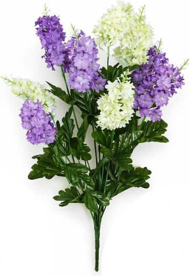 Artificial Lilac Bouquet Two-Tone Lilac-White