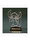 World of Wood Led Kids Decorative Lamp Stitch White 18x13cm
