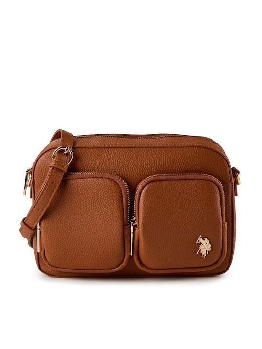U.S. Polo Assn. Women's Handbag Shoulder Brown