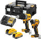 DEWALT DCK2050EST Impact Drill Driver & Impact Screwdriver Brushless 18V with 2 Batteries 3.5Ah and Case