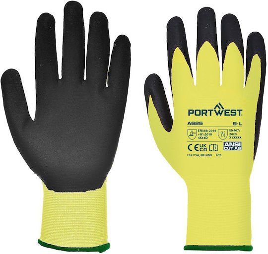 Portwest Portwest Sicherheitshandschuhe Gelb Polyurethan/Polyester