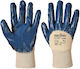 Portwest Safety Gloves Navy Blue Nitrile/Cotton
