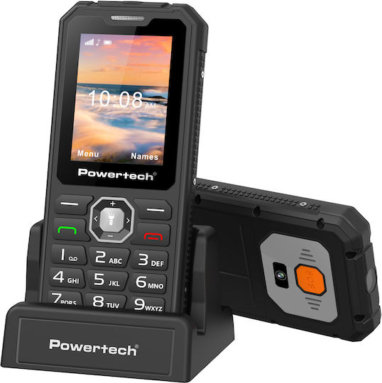 Powertech Sentry Armor Dual SIM Mobile Phone with Buttons Black