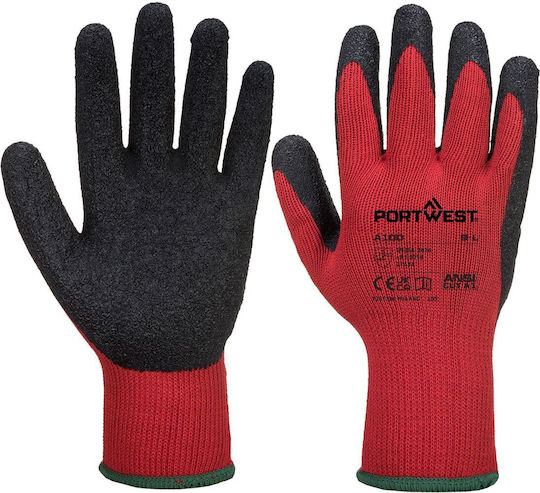 Portwest Portwest Sicherheitshandschuhe Rot Latex/Polyester