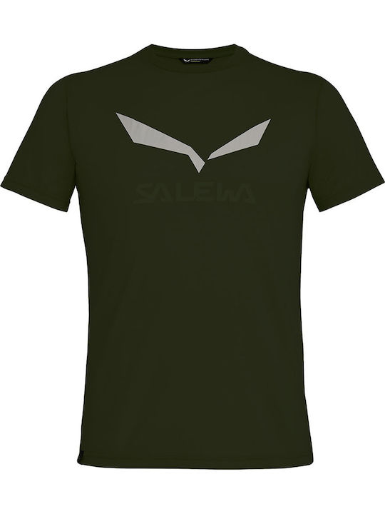 Salewa Solidlogo Αθλητικό T-shirt Χακί