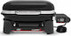 Weber Lumin Smart Compact Tabletop Electric Grill with Smooth and Grooved Plate with Lid and Adjustable Thermostat 43x28cm