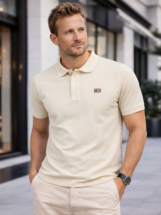 Norway 1963 Short Sleeve Polo Shirt Beige
