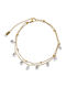 Poco Loco Gold Plated Stainless Steel Anklet from Stainless Steel