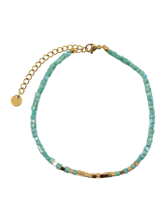 Poco Loco Gold Plated Stainless Steel Anklet Chain