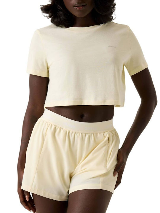 Guess Women's Crop T-shirt Lt Yellow