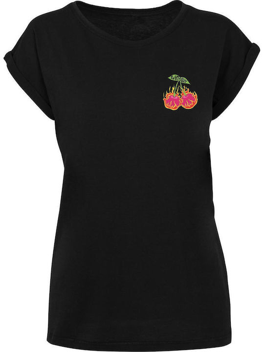Mister Tee Damen T-Shirt Schwarz