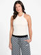 Athleisure Women's Sleeveless Blouse White