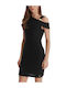Rochie De Vară Mini De Seară Neagră