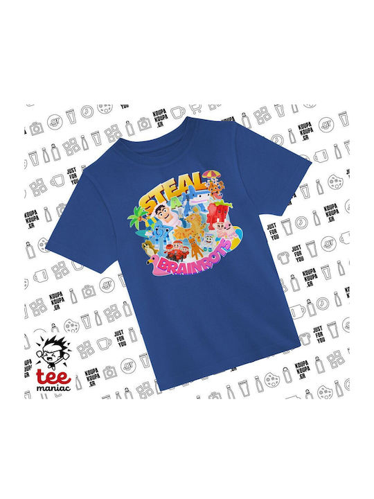 Koupakoupa Kinderoberteile T-Shirts Blau Roblox...