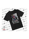 Kinderoberteile T-Shirts Schwarz Lamine Yamal KP 33472 T-Shirt-Kind Schwarz