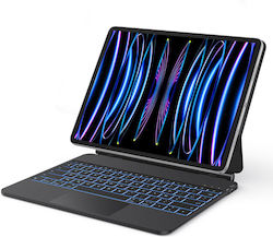 Tastatură Ipad Air 13 Pro 12,9 Magic Trackpad Omoton Kc007 Azerty Neagră Tastatură Ipad Air 13 Pro 12,9 Magic Trackpad Omoton Kc007 Azerty Neagră