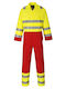 Bizflame Work Hv Flame-resistant Coverall En Iso 20471 Size L Yellow R