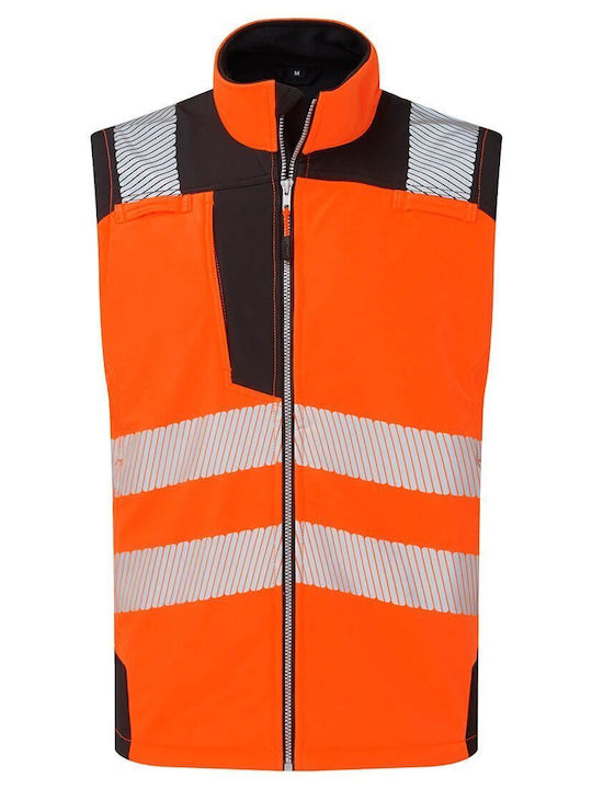 Portwest Männer Sicherheitsweste Wasserdicht Softshell Orange