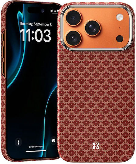 Benks Magnetic Armor Pro Aurora Kevlar 600d Back Cover Aramid Fiber Πορτοκαλί (iPhone 17 Pro)