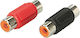ACV Μετατροπέας RCA female σε RCA female Κόκκινο 1τμχ D-30.4201-04