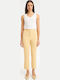 Women's Fabric Trousers Yellow