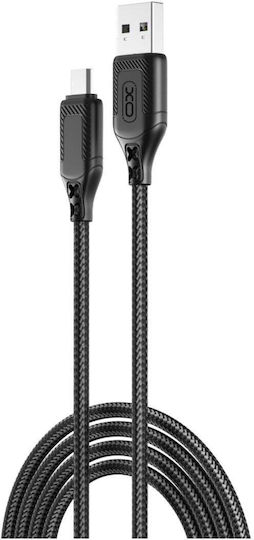 XO Regular USB 2.0 to micro USB Cable Μαύρο XO-834174 1τμχ