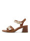 Leather Sandals Beige
