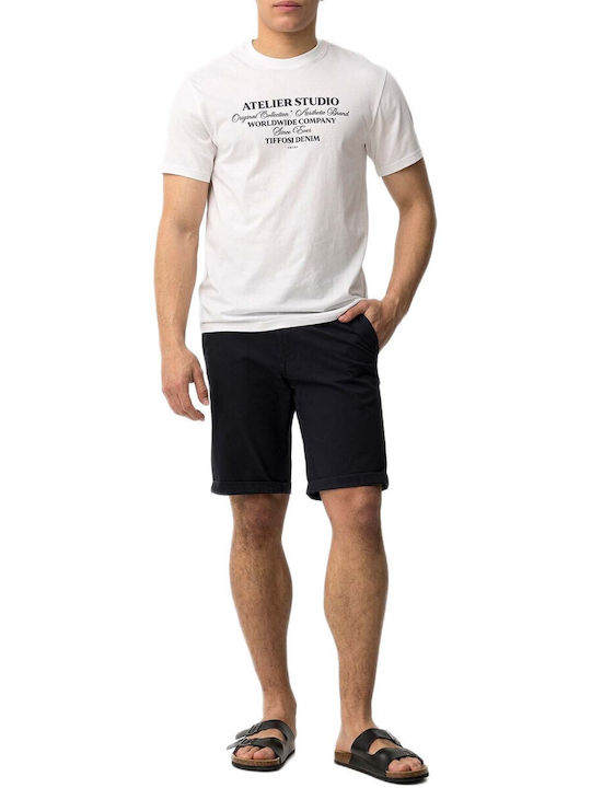 Tiffosi Pantaloni Scurți Bărbați Chino Albaștri