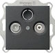 Rtv Socket End Gira System 55 Anthracite
