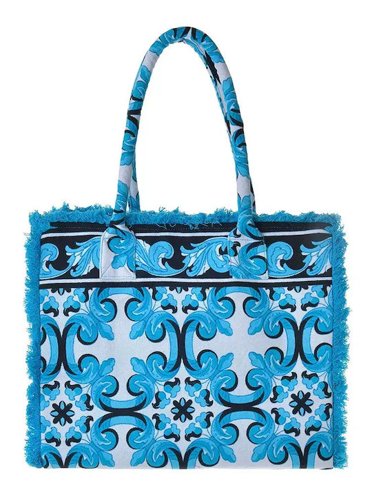 Ble Resort Collection Υφασμάτινη Τσάντα Θαλάσσης Τιρκουάζ