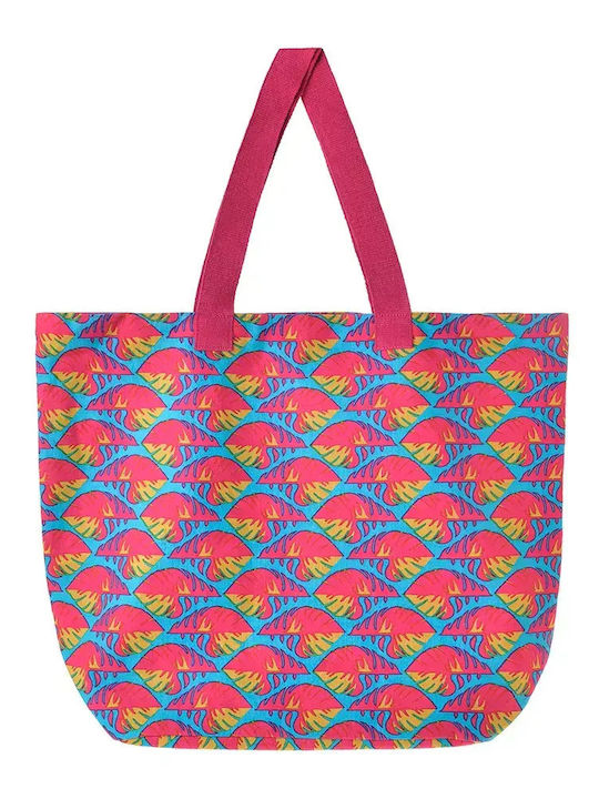 Ble Resort Collection Stoff Strandtasche Blau