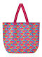 Ble Resort Collection Stoff Strandtasche Blau