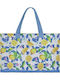 Ble Resort Collection Geantă De Plajă Din Material Textil Albastră