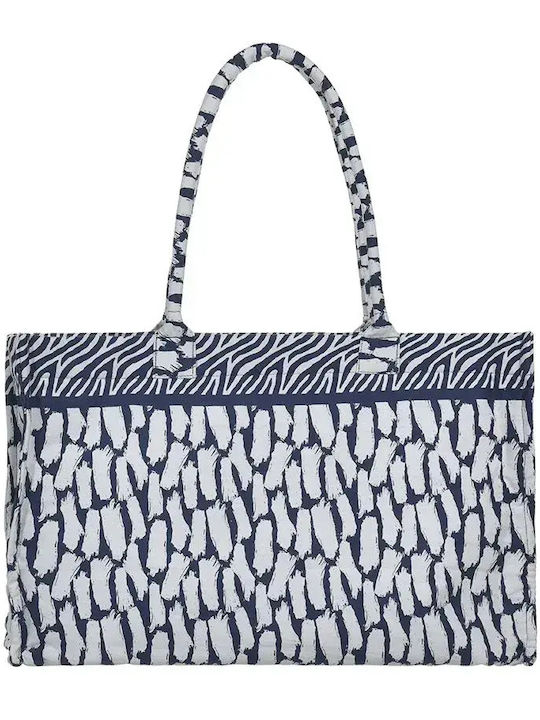 Ble Resort Collection Geantă De Plajă Din Material Textil Albastră