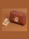 Τσάντα Καλλυντικών Teddy Island Series Pillow Καφέ