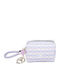 Tri-Coastal Mini Leather Plaid Toiletry Bag