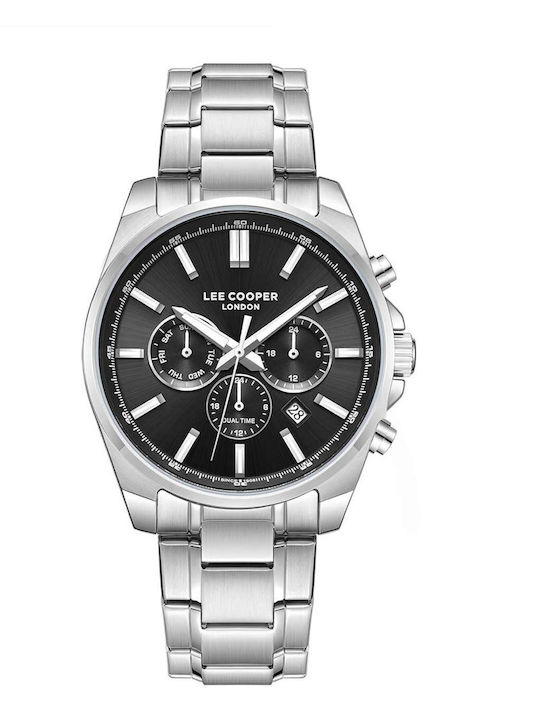 Lee Cooper Dual Time Herrenuhr 42mm Batterie mi...